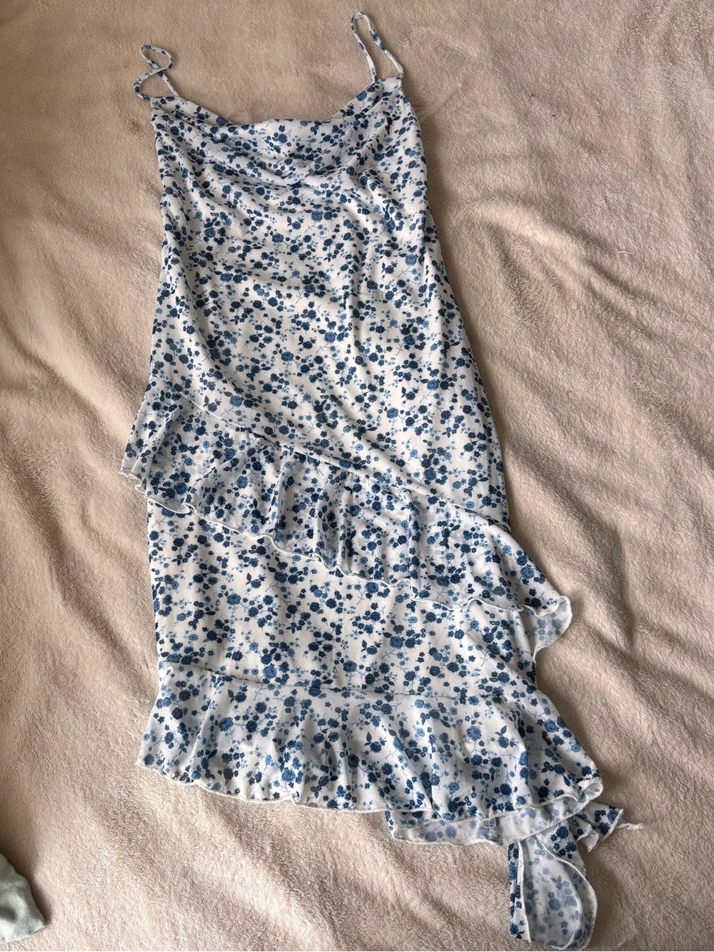 3/20$ - Blue Floral Dress